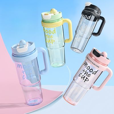 Пластмассовый стакан с водой 900 мл Бес BPA бутылка для девушек спортивные занятия и путешествия