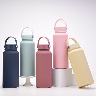 Вакуумно-изолированная бутылка с индивидуальным логотипом 2023 Candy Color Stainless Steel Sports Kettle