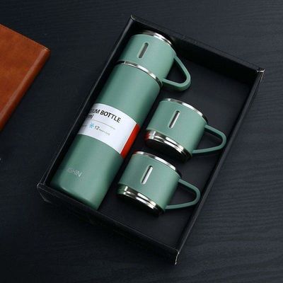 500 мл деловой подарок нержавеющая сталь вакуумная бутылка кофе бутылка воды стакан набор