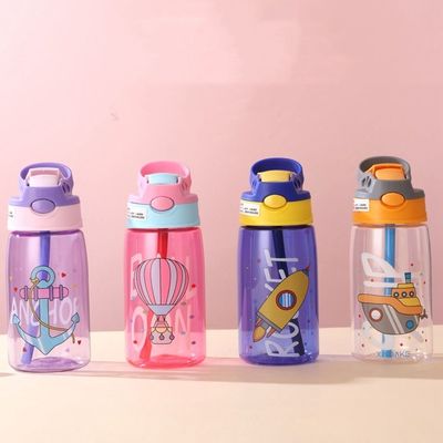 Антикоррозионные пластиковые бутылки для питьевой воды для детей с индивидуальным логотипом и соломинками