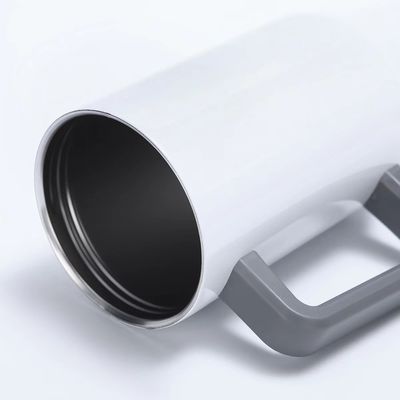 Вакуумные тумблеры из нержавеющей стали цветные автомобильные чашки тумблеры с ручкой и соломенной крышкой