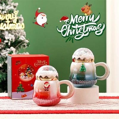 Рождественский Санта Клаус Керамическая кружка с ручкой
