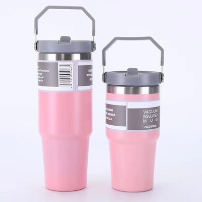 20oz 30oz нержавеющая сталь вакуумный изолированный тумблер с ручкой крышка на заказ логотип идеально