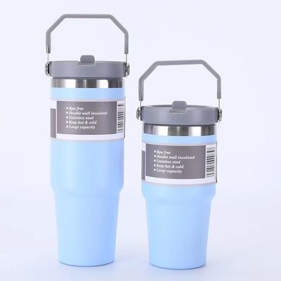 20oz 30oz нержавеющая сталь вакуумный изолированный тумблер с ручкой крышка на заказ логотип идеально