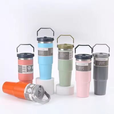 Кафе-бутылка из нержавеющей стали с ручкой Custom Logo Tumblers 20 Oz 30 Oz 1 шт.