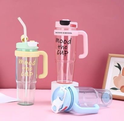 Пластмассовый стакан с водой 900 мл Бес BPA бутылка для девушек спортивные занятия и путешествия