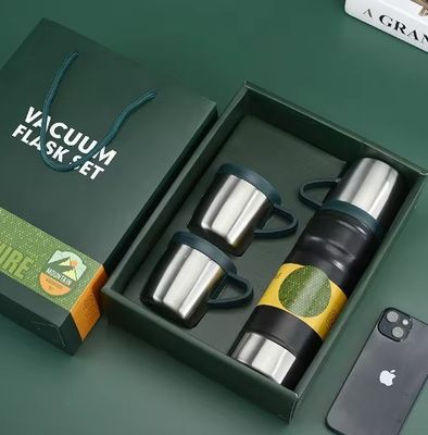 Вакуумная чашка из нержавеющей стали 680 мл Подарок для бизнеса Бутылка с водой с 3 крышками