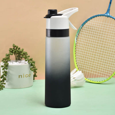25 унций BPA свободный протекающий спортивный спрей пластиковая бутылка с водой с непрерывным распылением тумана