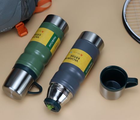 Вакуумная посуда 3 в 1 кружки Чашки Флаконы Термосы Нержавеющая сталь Бутылка с тепловой водой
