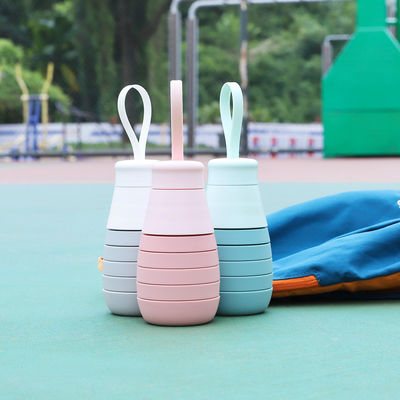 Unisex 500 мл складная силиконовая бутылка для напитков водонепроницаемая без BPA бутылка для студентов