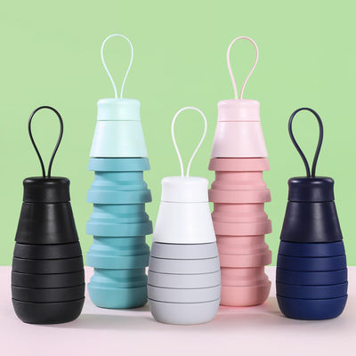 Unisex 500 мл складная силиконовая бутылка для напитков водонепроницаемая без BPA бутылка для студентов
