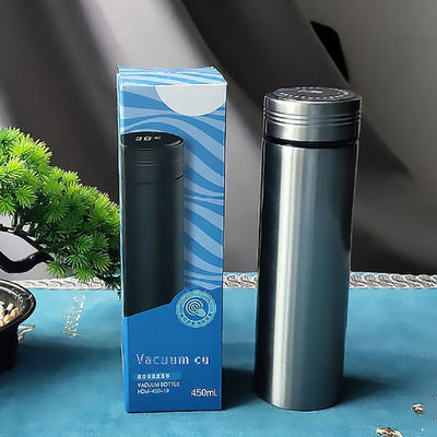 Интеллектуальный дисплей температуры из нержавеющей стали Custom Logo Sublimation Thermo Bottle