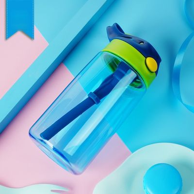 Настраиваемая цветовая детская бутылка с соломой Без BPA Тритан бутылка для воды для детей