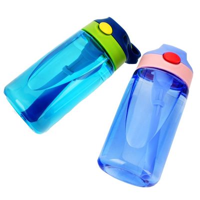 Настраиваемая цветовая детская бутылка с соломой Без BPA Тритан бутылка для воды для детей
