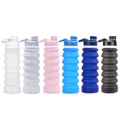 Custom Logo 750ML складная бутылка с водой без BPA Силикон для детей Школа и спорт