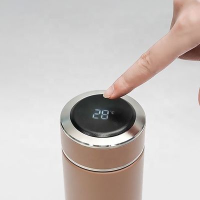 Нержавеющая сталь Интеллектуальный дисплей температуры Бутылка с водой Изолированная бутылка для дома