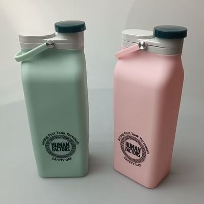 Настройка логотипа складной силиконовой бутылки для питьевой воды идеально подходит для деловых подарков