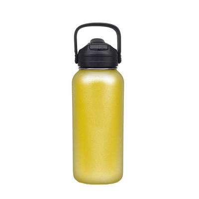 32OZ/40OZ/50OZ Синий Классический персонализированный логотип Ручка портативная спортивная вакуумная стальная бутылка