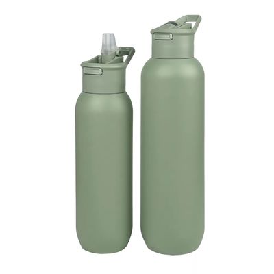 Вакуумно изолированная флаконка из нержавеющей стали с крышкой ручки Army Green 580 мл и 1000 мл