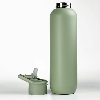 Вакуумно изолированная флаконка из нержавеющей стали с крышкой ручки Army Green 580 мл и 1000 мл