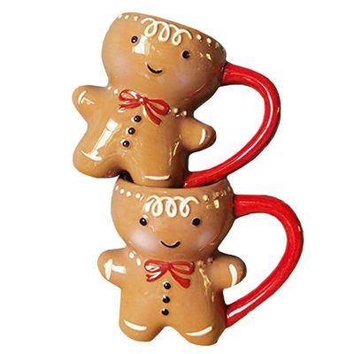 HANDGRIP 3D мультфильм 10oz милые подарки керамический имбирный человек кофе кружка на Рождество