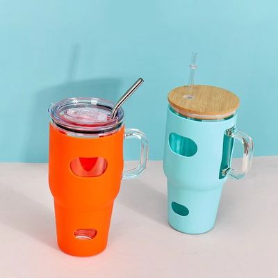 Стиль 40 унций Tumbler с ручкой пользовательский логотип и прямой способ потока питьевой воды