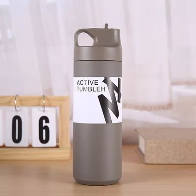 Unisex Custom Sport 550ml из нержавеющей стали двойная стена изолированная вакуумная бутылка с ручкой