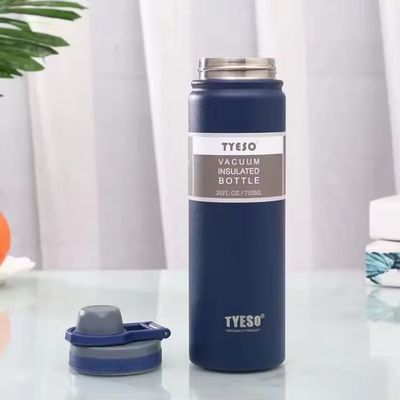 Многоразовый тепловой флакон Экологически чистый широкий рот Двухстенная бутылка из нержавеющей стали