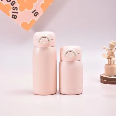 200ML/350ML Розовый логотип цветной термосовки из нержавеющей стали для детей