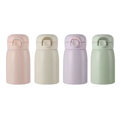 200ML/350ML Розовый логотип цветной термосовки из нержавеющей стали для детей