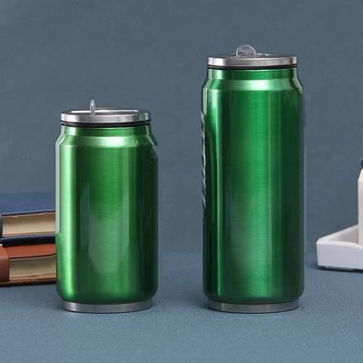 201 Нержавеющая сталь двойная стена вакуумная изоляция Кола бутылка с крышкой соломинки