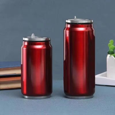 Золотая двойная стена Нержавеющая сталь Кола бутылка Вакуумные термосы Консервы для воды Кока-кола бутылка 350/500 мл