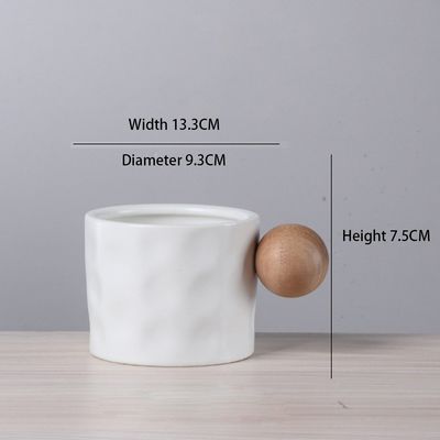 HANDGRIP аксессуары 330 мл керамическая кофейная кружка с деревянной ручкой творческий подарочный стакан