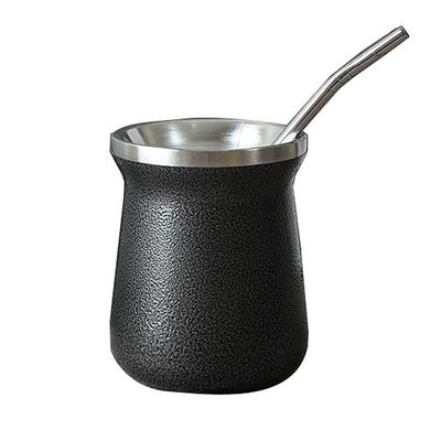 Мужская офисная кружка с соломой Custom Logo Cup Drop Resistant Stainless Steel Водяная бутылка 12 унций вместимость
