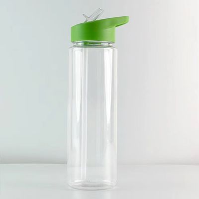 500 мл прозрачный портативный протеиновый шейкер без BPA с персонализированным логотипом и флип-соломой