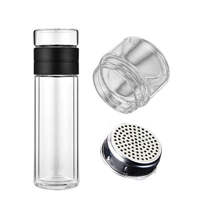 Нормальная бутылка типа Bpa свободная посудомоечная машина безопасная стеклянная бутылка с фильтром и крышками