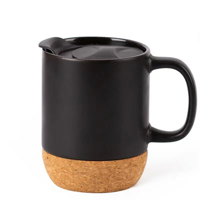14 OZ Корковая основа Каменное изделие Матовый индивидуальный дизайн День матери День святого Валентина Керамические индивидуальные кружки с крышкой PP