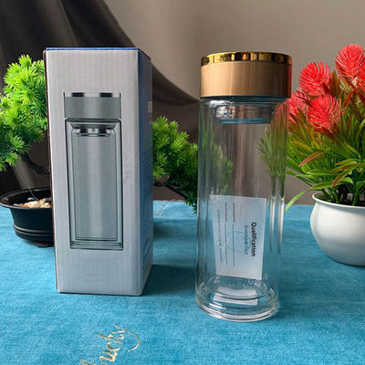 Мужская стеклянная бутылка с водой без BPA с индивидуальным логотипом