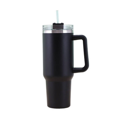 OEM 40 OZ Тумблер с ручкой из нержавеющей стали 18/8 Вакуумные путешествия кофе кружка и соломинка