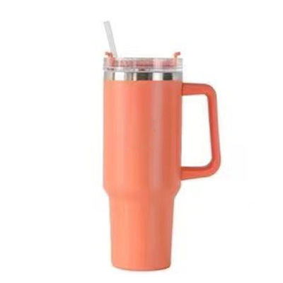 OEM 40 OZ Тумблер с ручкой из нержавеющей стали 18/8 Вакуумные путешествия кофе кружка и соломинка