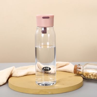 Портативная прозрачная пластиковая чашка без BPA Спортивная бутылка с водой для взрослых