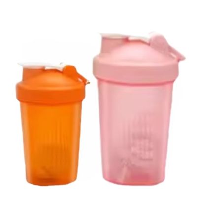 Unisex 400ML Широкоустная бутылка для протеиновых коктейлей с крышкой и стальным шаром из PP PE