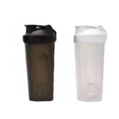 Unisex 400ML Широкоустная бутылка для протеиновых коктейлей с крышкой и стальным шаром из PP PE