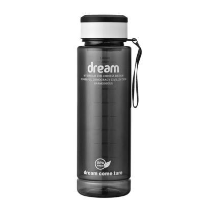 OEM 1L экологически чистый маркер времени BPA Free Gym Sport PET Пластиковая бутылка с логотипом