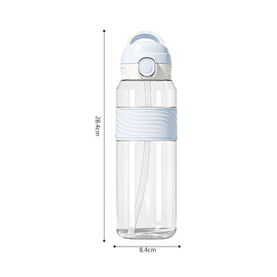 NP1080SA1 Custom Logo Printed Kids Kawaii Sublimation Bpa Free Чистые спортивные бутылки с соломой