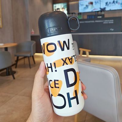 500 мл спортивная бутылка с крышкой Идеально подходит для хранения напитка горячим холодным 12-24 часа нержавеющей стали