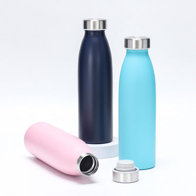 Устойчивая вакуумная изоляционная бутылка с водой 1 л BPA бесплатное пользовательское логотип Прозрачность нержавеющей стали портативный