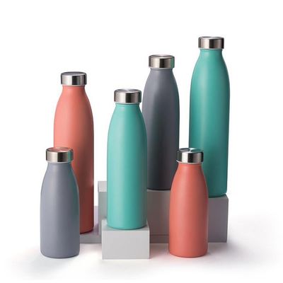 Устойчивая вакуумная изоляционная бутылка с водой 1 л BPA бесплатное пользовательское логотип Прозрачность нержавеющей стали портативный