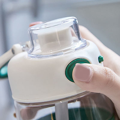 Черный водонепроницаемый тритан BPA бесплатный спортивный кружок с маркировкой времени 680 мл Пластиковая мотивационная бутылка с водой