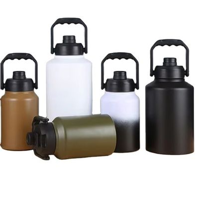 Простая чашка большая емкость 2L из нержавеющей стали изолированная бутылка с водой для путешествий на улице